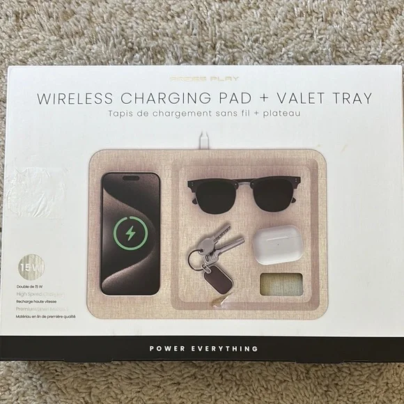 Wireless Charging Pad with Valet Tray - Picture 1 of 2